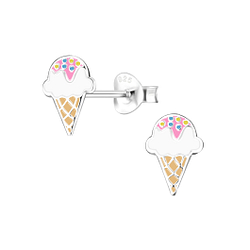 Wholesale Sterling Silver Ice Cream Ear Studs - JD7992