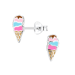 Wholesale Sterling Silver Ice Cream Ear Studs - JD7995