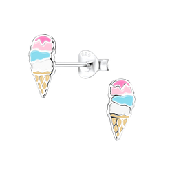Wholesale Sterling Silver Ice Cream Ear Studs - JD7994