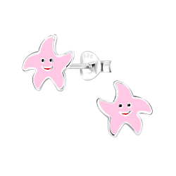 Wholesale Sterling Silver Starfish Ear Studs - JD7997
