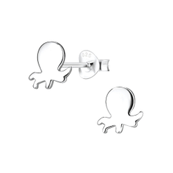 Wholesale Sterling Silver Octopus Ear Studs - JD8094