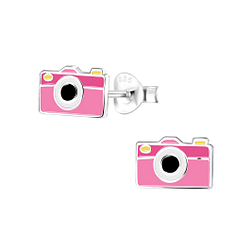 Wholesale Sterling Silver Camera Ear Studs - JD8021