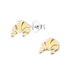 Wholesale Sterling Silver Croissant Ear Studs - JD9852