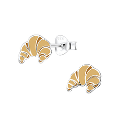 Wholesale Sterling Silver Croissant Ear Studs - JD9853