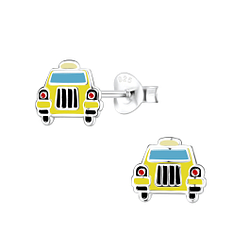 Wholesale Sterling Silver Taxi Ear Studs - JD8085