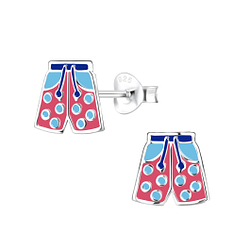 Wholesale Sterling Silver Swim Trunks Ear Studs - JD8056