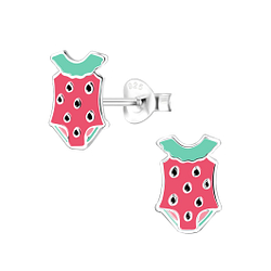 Wholesale Sterling Silver Swim Suit Ear Studs - JD8058