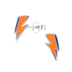 Wholesale Sterling Silver Lightning Bolt Ear Studs - JD9001