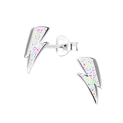 Wholesale Sterling Silver Lightning Bolt Ear Studs - JD9003