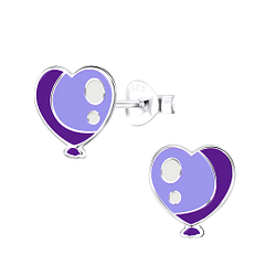 Wholesale Sterling Silver Heart Ear Studs - JD9011