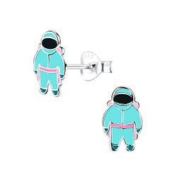 Wholesale Sterling Silver Astronaut Ear Studs - JD9020