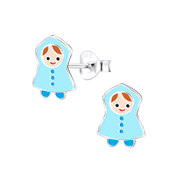 Wholesale Sterling Silver Raincoat Ear Studs - JD9023