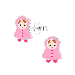 Wholesale Sterling Silver Raincoat Ear Studs - JD9022