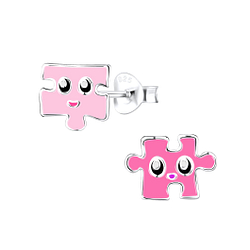 Wholesale Sterling Silver Puzzle Ear Studs - JD9030