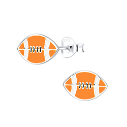 Wholesale Sterling Silver American Football Ear Studs - JD9064