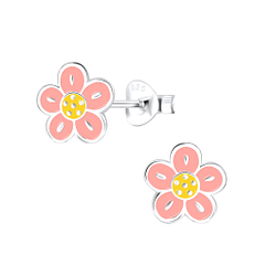 Wholesale Sterling Silver Flower Ear Studs - JD9094