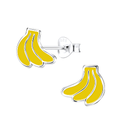 Wholesale Sterling Silver Banana Ear Studs - JD9114