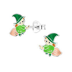 Wholesale Sterling Silver Witch Ear Studs - JD8321