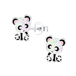 Wholesale Sterling Silver Panda Ear Studs - JD9048