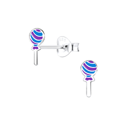 Wholesale Sterling Silver Candy Ear Studs - JD9358