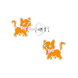 Wholesale Sterling Silver Cat Ear Studs - JD10508