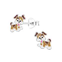 Wholesale Sterling Silver Dog Ear Studs - JD10579
