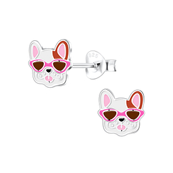Wholesale Sterling Silver Dog Ear Studs - JD10572
