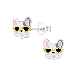 Wholesale Sterling Silver Dog Ear Studs - JD10573