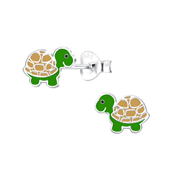 Wholesale Sterling Silver Turtle Ear Studs - JD10515