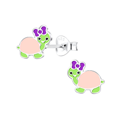 Wholesale Sterling Silver Turtle Ear Studs - JD10517