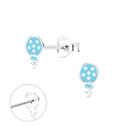 Wholesale Sterling Silver Balloon Ear Studs - JD10566