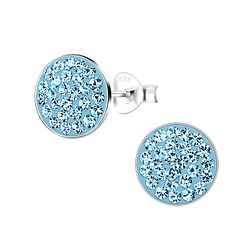 Wholesale Sterling Silver Round Ear Studs - JD8902