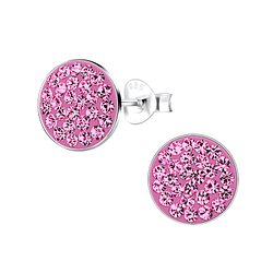 Wholesale Sterling Silver Round Ear Studs - JD8902