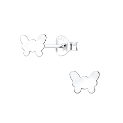 Wholesale Sterling Silver Butterfly Ear Studs - JD10467