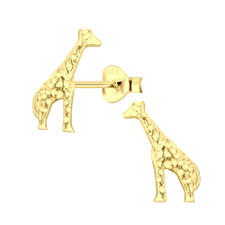 Wholesale Sterling Silver Giraffe Ear Studs - JD6420