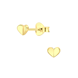 Wholesale Sterling Silver Heart Ear Studs - JD5788