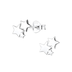 Wholesale Sterling Silver Star Ear Studs - JD7751