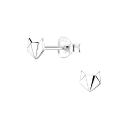 Wholesale Sterling Silver Fox Ear Studs - JD8457