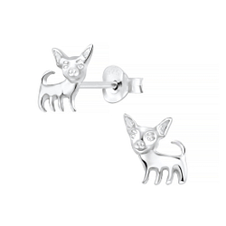 Wholesale Sterling Silver Dog Ear Studs - JD7194