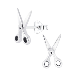 Wholesale Sterling Silver Scissors Ear Studs - JD1122