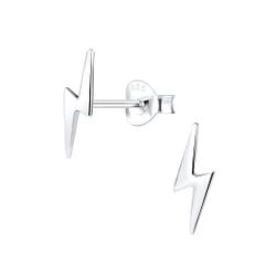 Wholesale Sterling Silver Lightning Bolt Ear Studs - JD1165