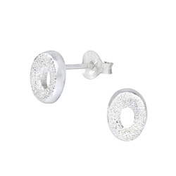 Wholesale Sterling Silver Oval Ear Studs - JD1195