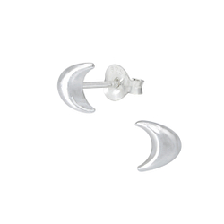 Wholesale Sterling Silver Moon Ear Studs - JD1227