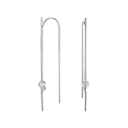 Wholesale Sterling Silver Knot Earrings - JD5347