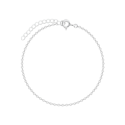 Wholesale 18cm Sterling Silver Extendable Chain Bracelet - JD6354