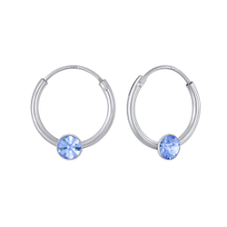 Wholesale 3mm Round Crystal Ear Hoops - JD2655