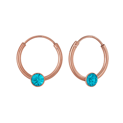 Wholesale 3mm Round Crystal Ear Hoops - JD2657