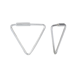 Wholesale 16mm Sterling Silver Triangle Hoops - JD1620