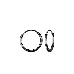 Wholesale 12mm Sterling Silver Ear Hoops - JD3685