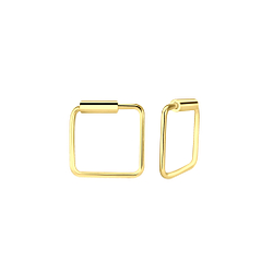 Wholesale 8mm Sterling Silver Square Ear Hoops - JD1644